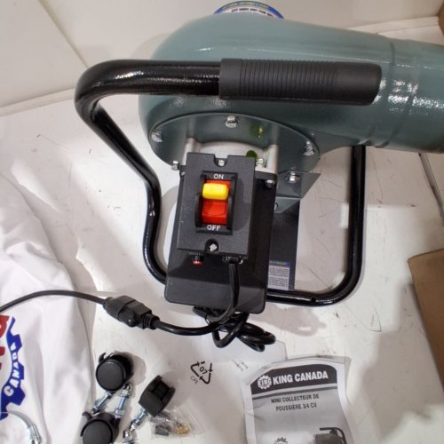 KING CANADA CORDED WIRED MINI DUST COLLECTOR - 3/4 HP - 590 CFM - (MODEL: KC-1101C) image 2