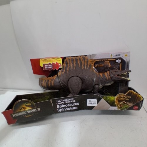 MATTEL JURASSIC WORLD REBIRTH TAIL THRASHER SPINOSAURUS ACTION FIGURE DINOSAUR TOY WITH 2 ATTACK MOVES - MULTICOLOUR (MODEL: JGB57-9564) image 2