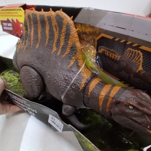 MATTEL JURASSIC WORLD REBIRTH TAIL THRASHER SPINOSAURUS ACTION FIGURE DINOSAUR TOY WITH 2 ATTACK MOVES - MULTICOLOUR (MODEL: JGB57-9564) image 3