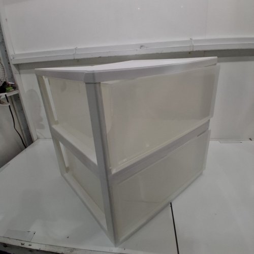 2PK IRIS EXTRA LARGE STACKABLE ORGANIZING PLASTIC STORAGE DRAWERS - 47QT EACH - WHITE (MODEL: MSD-4) image 2