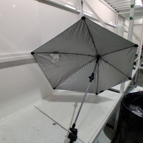 SPORT-BRELLA VERSA-BRELLA SPF 50+ ADJUSTABLE UMBRELLA WITH UNIVERSAL CLAMP - 38"X39" - BLACK (MODEL: 250126) image 2