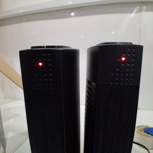 2PK LASKO ULTRA SLIM TOWER HEATERS WITH 3 HEAT SETTINGS - 1500W - BLACK (MODEL: CT14110C) image 2