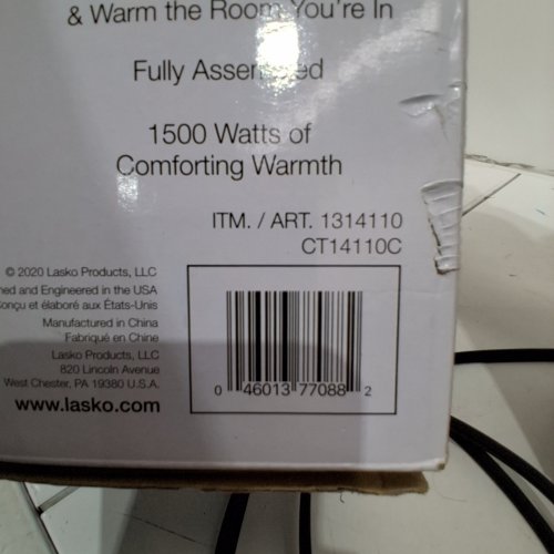 2PK LASKO ULTRA SLIM TOWER HEATERS WITH 3 HEAT SETTINGS - 1500W - BLACK (MODEL: CT14110C) image 3