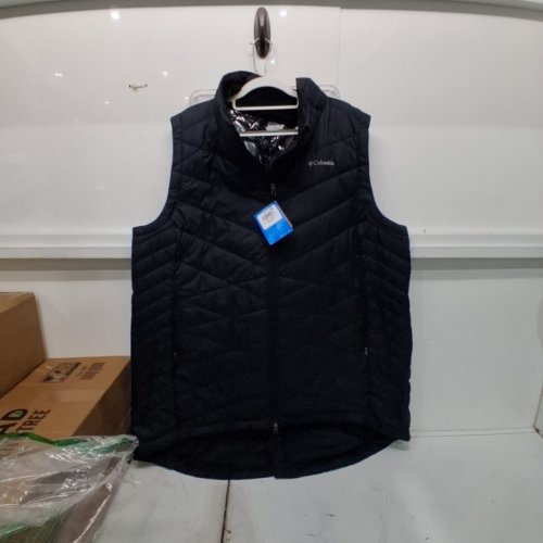 WOMEN'S COLUMBIA HEAVENLY II LONG DOWN VEST - 3X - BLACK (STYLE: 208919) image 2