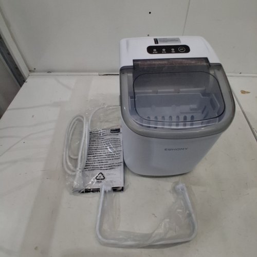 EUHOMY AUTO-CLEAN COUNTERTOP ICE CUBE MAKER - MAKES 26LBS/DAY - WHITE (MODEL: IM-06B) image 3