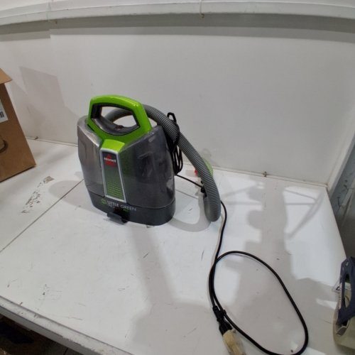BISSELL LITTLE GREEN PROHEAT PORTABLE DEEP CLEANER/SPOT CLEANER WITH SELF-CLEANING HYDRORINSE TOOL - GREEN/GREY (MODEL : 2513B) image 2