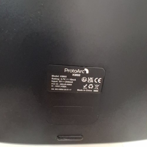 PROTOARC WIRELESS KEYBOARD & MOUSE - BLACK (MODEL: KM60) image 3