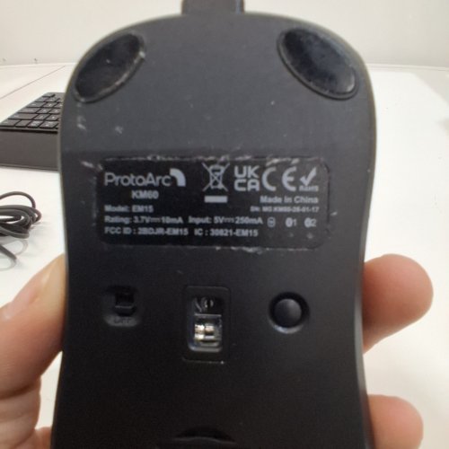 PROTOARC WIRELESS KEYBOARD & MOUSE - BLACK (MODEL: KM60) image 4