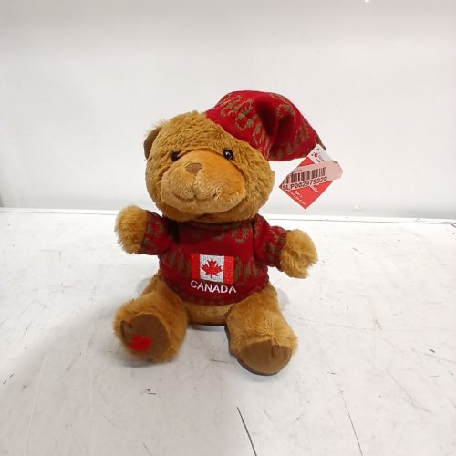 WAY TO CELEBRATE! CANADA PLUSH TEDDY BEAR - 9" - BROWN image 2