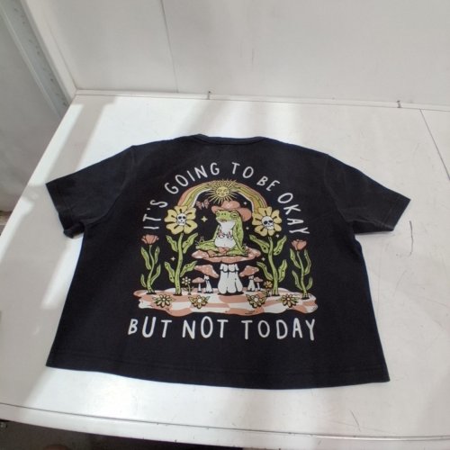 WOMEN'S OCTOPIED MIND THICK GRAPHIC T-SHIRT - SMALL - BLACK image 3