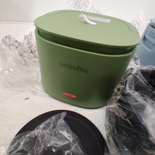 2PC GREENPAN PORTABLE DISHWASHER-SAFE HEATED LUNCH BOX SET WITH SPILL-PROOF LID - 20OZ - BLUE/GREEN (MODEL: 3883883) image 3