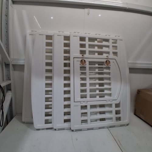 FOLDABLE 4-PANEL DOG PLAYPEN WITH DOOR - 24" - WHITE image 2