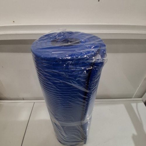 AMAZON BASICS EXTRA THICK EXERCISE YOGA MAT - 74" X 24" X 1/2" - BLUE image 2