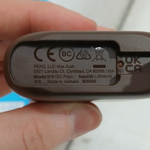 JLAB GOPOP+ TRUE BLUETOOTH WIRELESS EARBUDS WITH CHARGING CASE - 35+ HOURS PLAYTIME - BROWN (MODEL: EBGAIRPOPRTEL124) image 3