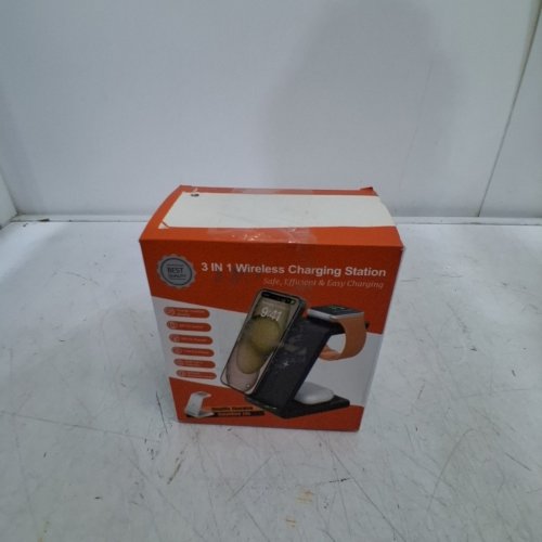 3-IN-1 WIRELESS CHARGING STATION FOR WATCH, PHONE & HEADPHONES - 3W / 10W / 5W MAX - WHITE image 5