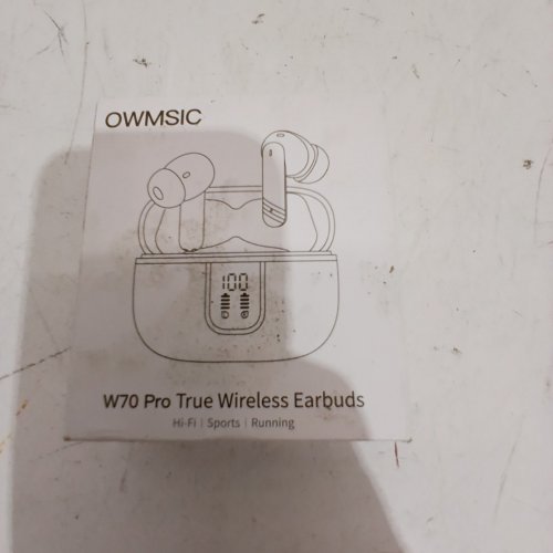 OWMSIC W70 PRO TRUE WIRELESS BLUETOOTH EARBUDS - BLACK image 2