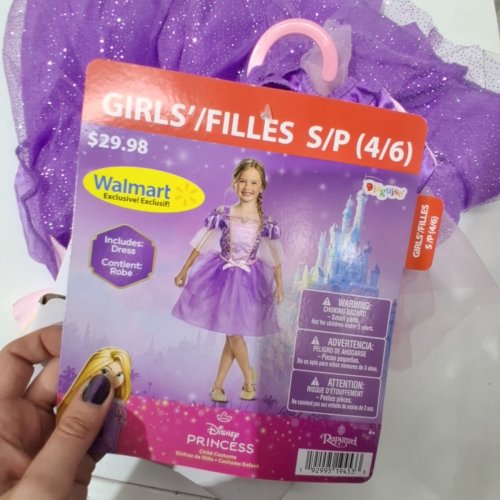 TODDLER GIRL DISGUISE TANGLED: RAPUNZEL COSTUME - SMALL (4/6) - PURPLE image 3
