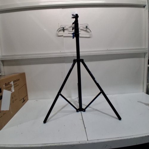 NEEWER AIR CUSHIONED HEAVY DUTY METAL PHOTOGRAPHY LIGHT STAND TRIPOD WITH 1/4" TO 3/8" REVERSIBLE SPIGOT - 9.8FT MAX HEIGHT 5.5LB MAX LOAD - BLACK - (MODEL: ST-300AC / 10101631) image 2