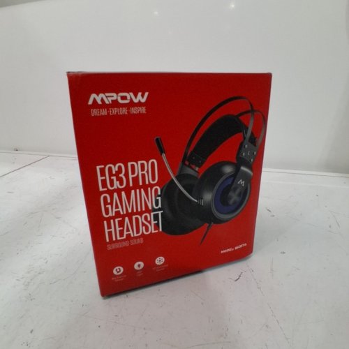 MPOW EG3 PRO GAMING HEADSET 3.5 MM WITH NOISE CANCELLING MIC, OVER EAR GAMING HEADPHONES, VOLUME CONTROL - BLACK (BH357A) image 3