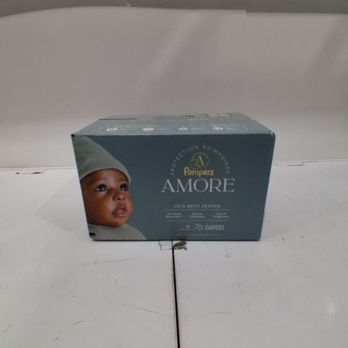 76PK PAMPERS AMORE FRAGRANCE FREE DIAPER - SIZE NEWBORN image 2