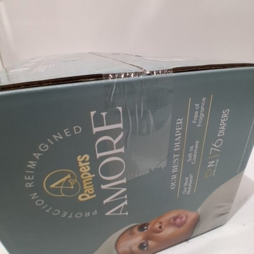 76PK PAMPERS AMORE FRAGRANCE FREE DIAPER - SIZE NEWBORN image 3