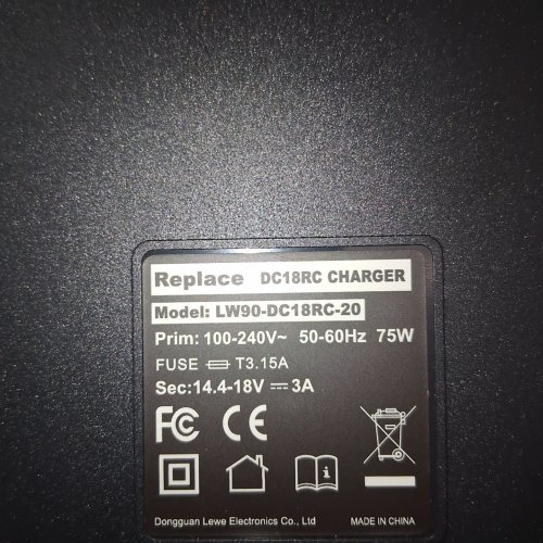 2PK TREE.NB REPLACEMENT BATTERY AND CHARGER FOR MAKITA - 18 V - 6.0 AH LI-ION BATTERIES - CHARGER INPUT 100-240 V - 75W - OUTPUT 14.4-18 V - 3A - BLACK (MODEL: BL1860+DC18RC) image 4
