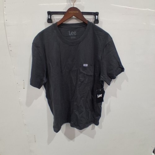 MEN'S LEE SHORT SLEEVE POCKET T-SHIRT - LARGE - CHARCOAL GREY (STYLE: 1005652) image 2