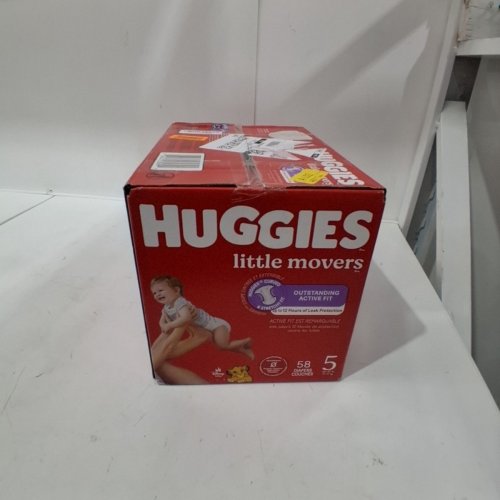 58PK HUGGIES LITTLE MOVERS DIAPERS - SIZE 5 (27+LBS) - DISNEY BABY LION KING (MODEL: 56316) image 2