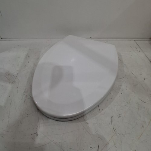 BEMIS LIFT-OFF ELONGATED ENAMELED WOOD TOILET SEAT - COTTON WHITE (MODEL: 1500EC 000) image 3