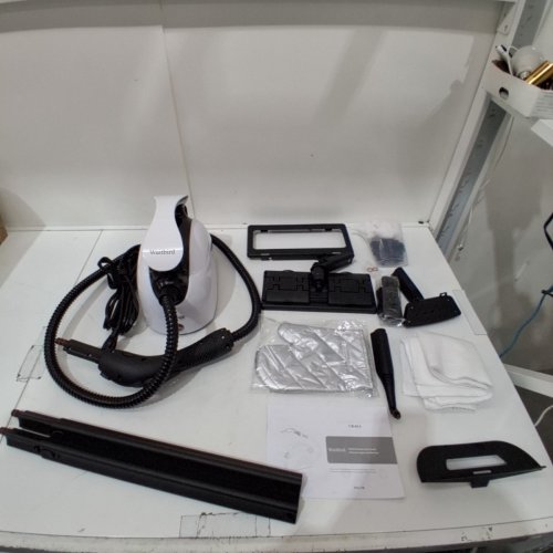WAITBIRD MULTI-PURPOSE STEAM CLEANER FOR HOME USE - 110-120V - 1500W - 38OZ TANK - BLACK/WHITE (MODEL: CB-03A) image 3