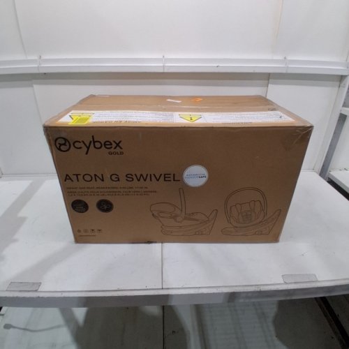 CYBEX ATON G SWIVEL 180° ROTATION CAR SEAT WITH SENSORSAFE & BASE -4-35LBS MAX - BLACK (MODEL: 524002643) image 5