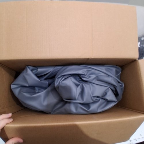 INTEX DURA-BEAM SERIES DELUXE COMFORT PLUSHFIBER-TECH INFLATABLE AIR MATTRESS WITH INTERNAL ELECTRIC PUMP - 18" - QUEEN - GREY (MODEL: AP619D/64413ED) image 2