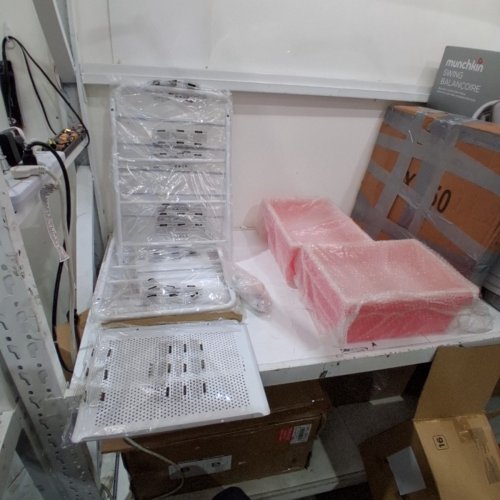 ROLLING CART SHELVING UNIT - WHITE image 3