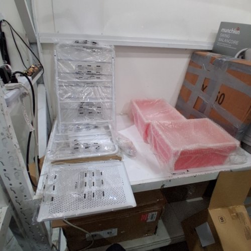 ROLLING CART SHELVING UNIT - WHITE image 4