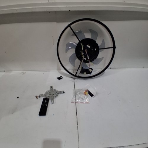 PUSU CEILING FAN WITH LIGHTS AND REMOTE - 19.7" - BLACK (MODEL: AMZ-TBL-048-50) image 3