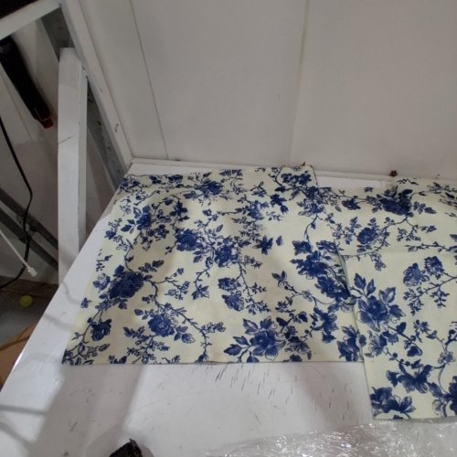 2PK FLORAL VINTAGE PILLOW COVER - 18" - BIEGE BLUE image 3