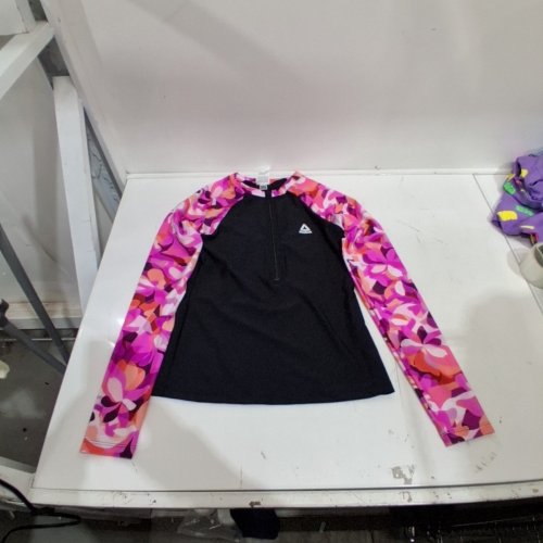 REEBOK LONG SLEEVE RASHGUARD - MEDIUM - PINK image 2