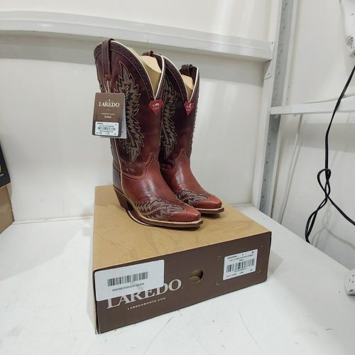 WOMEN'S LAREDO COYOTE CREEK COWBOY BOOTS - 7 - RED (MODEL: 20058WC) image 4