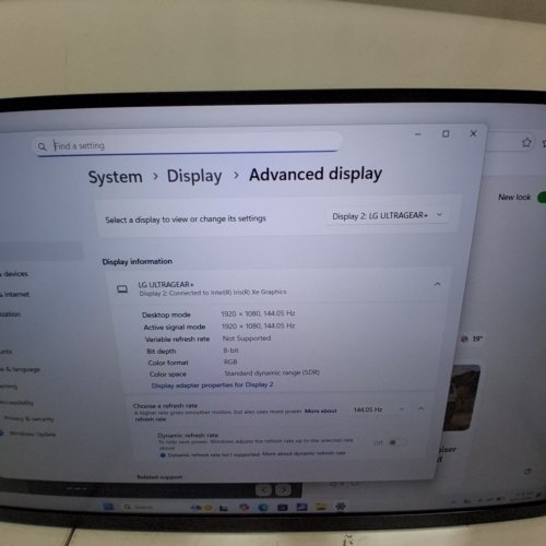 LG ULTRAGEAR 27" 4 K UHD NANO IPS BLACK GAMING MONITOR, DUAL-MODE (4 K 240HZ / FHD 480HZ), 1MS (GTG), DISPLAYHDR 600, NVIDIA G-SYNC COMPATIBLE - BLACK - (MODEL:27G850A) image 2