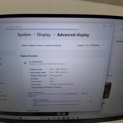 LG ULTRAGEAR 27" 4 K UHD NANO IPS BLACK GAMING MONITOR, DUAL-MODE (4 K 240HZ / FHD 480HZ), 1MS (GTG), DISPLAYHDR 600, NVIDIA G-SYNC COMPATIBLE - BLACK - (MODEL:27G850A) image 3