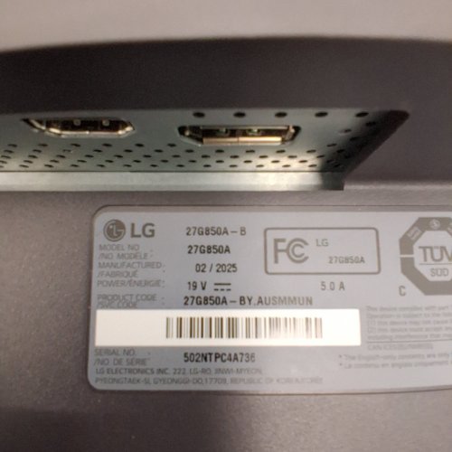 LG ULTRAGEAR 27" 4 K UHD NANO IPS BLACK GAMING MONITOR, DUAL-MODE (4 K 240HZ / FHD 480HZ), 1MS (GTG), DISPLAYHDR 600, NVIDIA G-SYNC COMPATIBLE - BLACK - (MODEL:27G850A) image 13