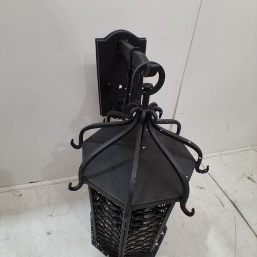 LOS OLIVOS IORN WALL LANTERN - 10.5" X 20.5" - BLACK (MODEL: B2373-TRN) image 4