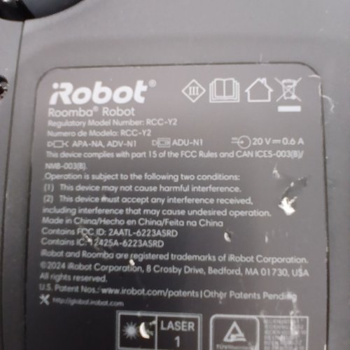 IROBOT ROOMBA 105 VAC ROBOT VACUUM WITH INTENSE POWER-LIFTING SUCTION - BLACK (MODEL: RCC-Y2) image 6