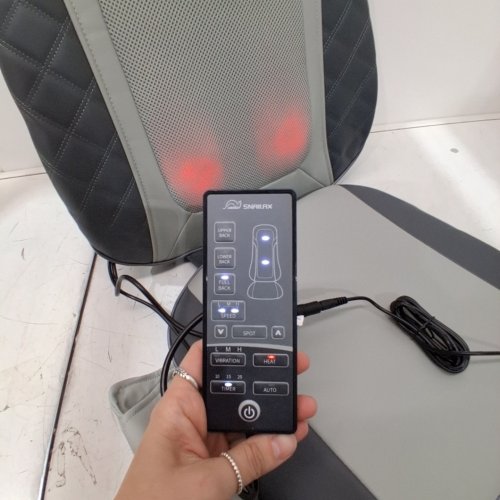 SNAILAX SHIATSU BACK MASSAGER WITH HEAT - 44.1” × 16.7” × 5.9” - GREY (MODEL: SL-22A5) image 2