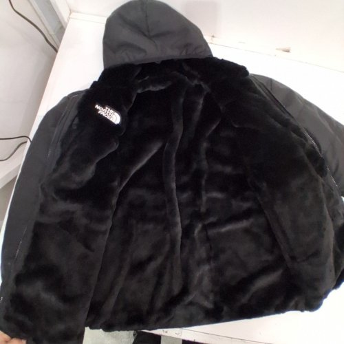 GIRLS' THE NORTH FACE HOODED REVERSIBLE SHASTA SHORT PARKA - LARGE - BLACK (STYLE: NF0A88UB) image 3