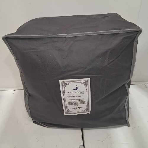 JOLLYVOGUE Weighted Blanket Premium Glass Beads 25lbs - 60'' x 80'' - Dark Grey image 4