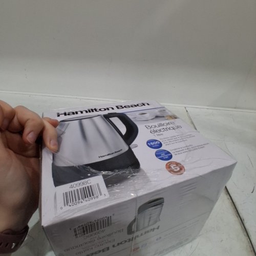 HAMILTON BEACH ELECTRIC KETTLE - 1L - STAINLESS STEEL (MODEL: 40998C) image 3