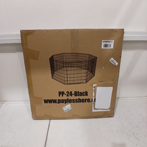 BESTPET 8 PANEL FOLDABLE DOG KENNEL EXERCISE CAGE - 24" - BLACK (MODEL: PP-24-BLACK) image 4
