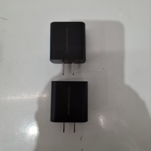2PK DESKBOARD BUDDY USB- FAST CHARGING WALL PLUG - BLACK image 2