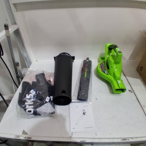 GREENWORKS 2-SPEED LEAF BLOWER/VACUUM *TOOL ONLY*- 375CFM/230MPH - 40V- GREEN/BLACK (MODEL: BVF443) image 2